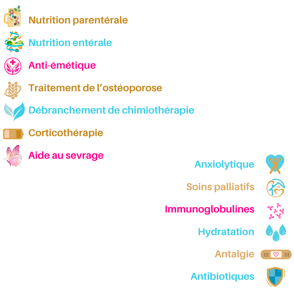 Illustration des services médicaux complets à domicile
